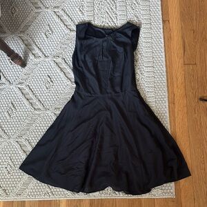 Express Black Fit and Flare Mini Dress